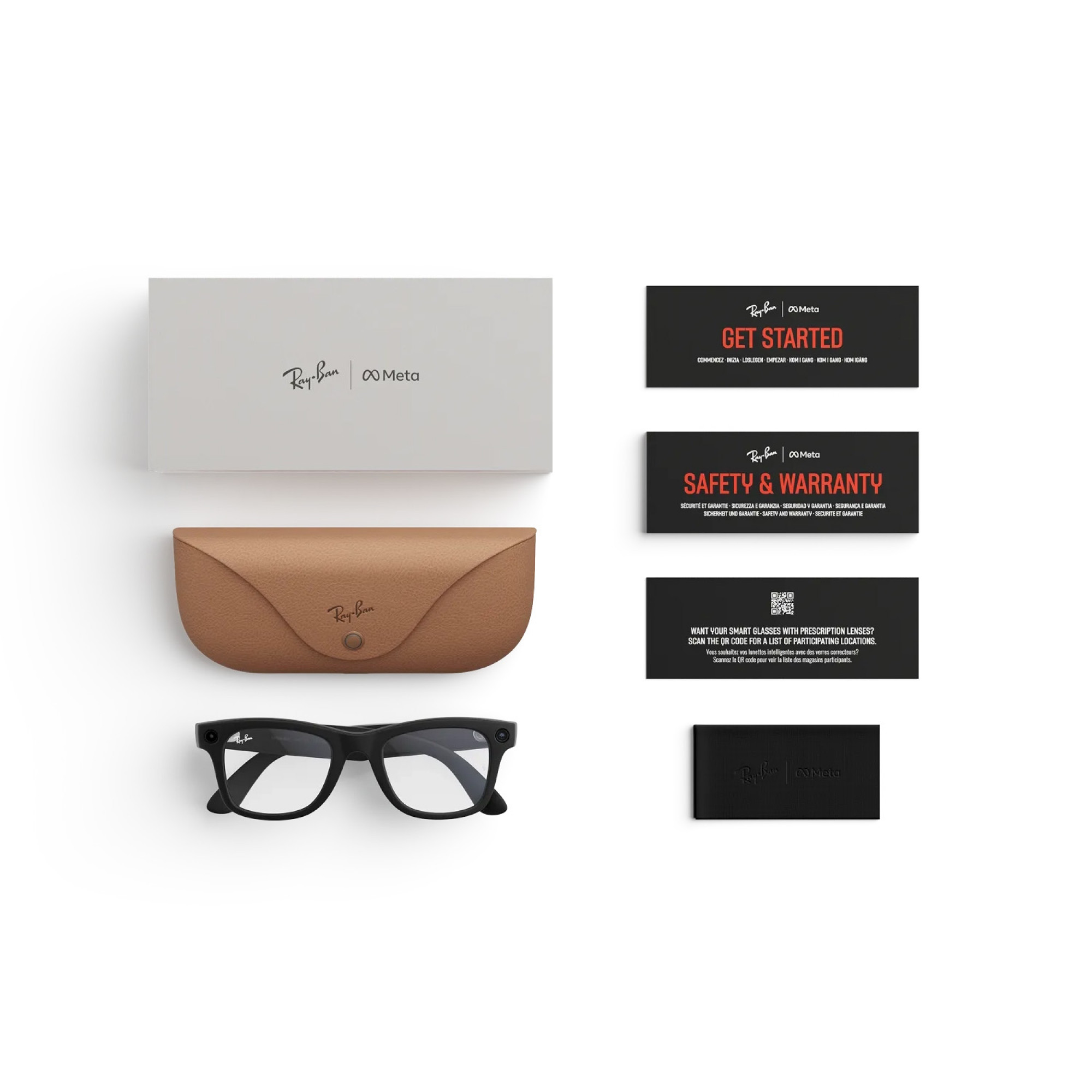 Смарт-очки Ray-Ban Meta Wayfarer (Gen 2) Matte Black, Lens color :Clear